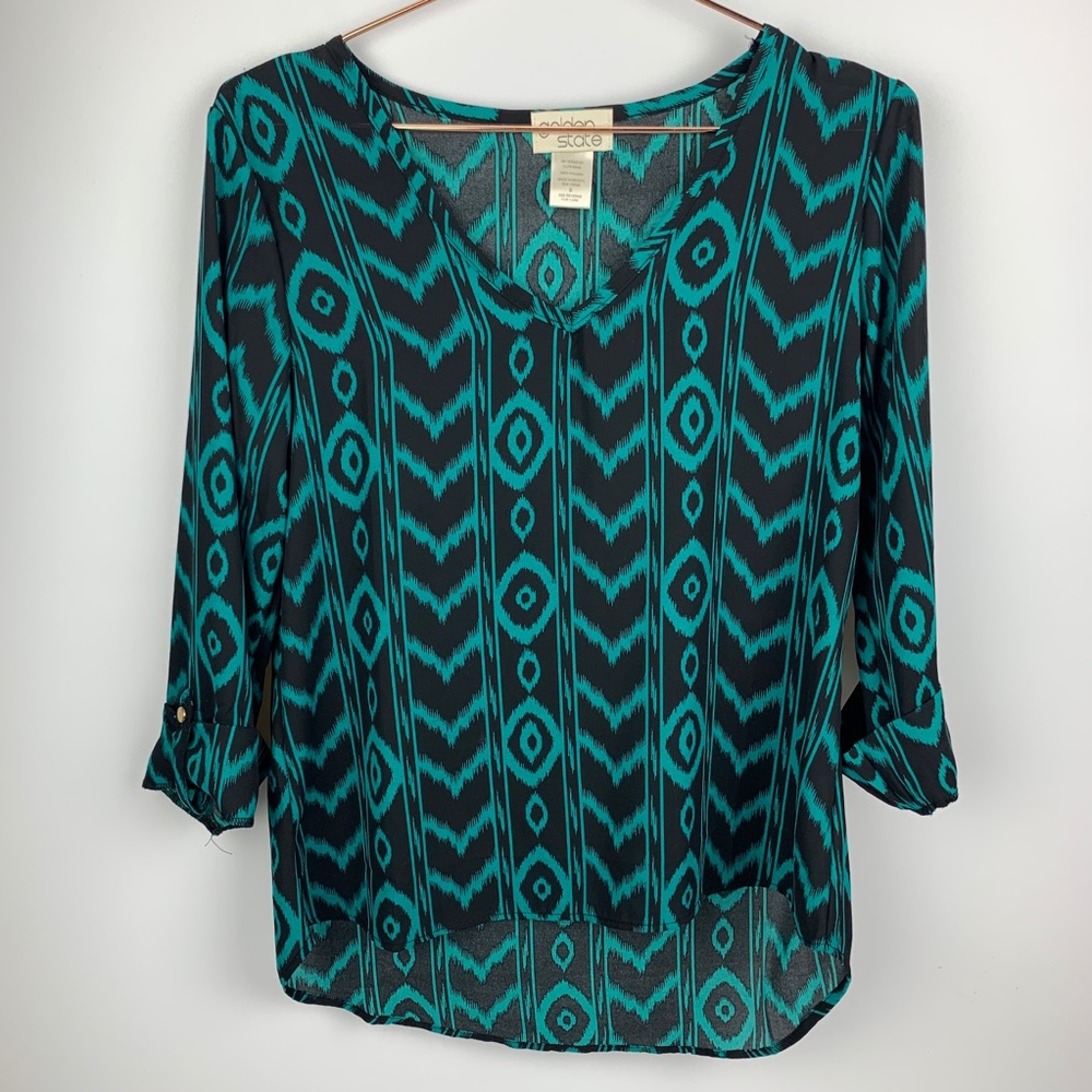 Golden State Printed‎ Blouse